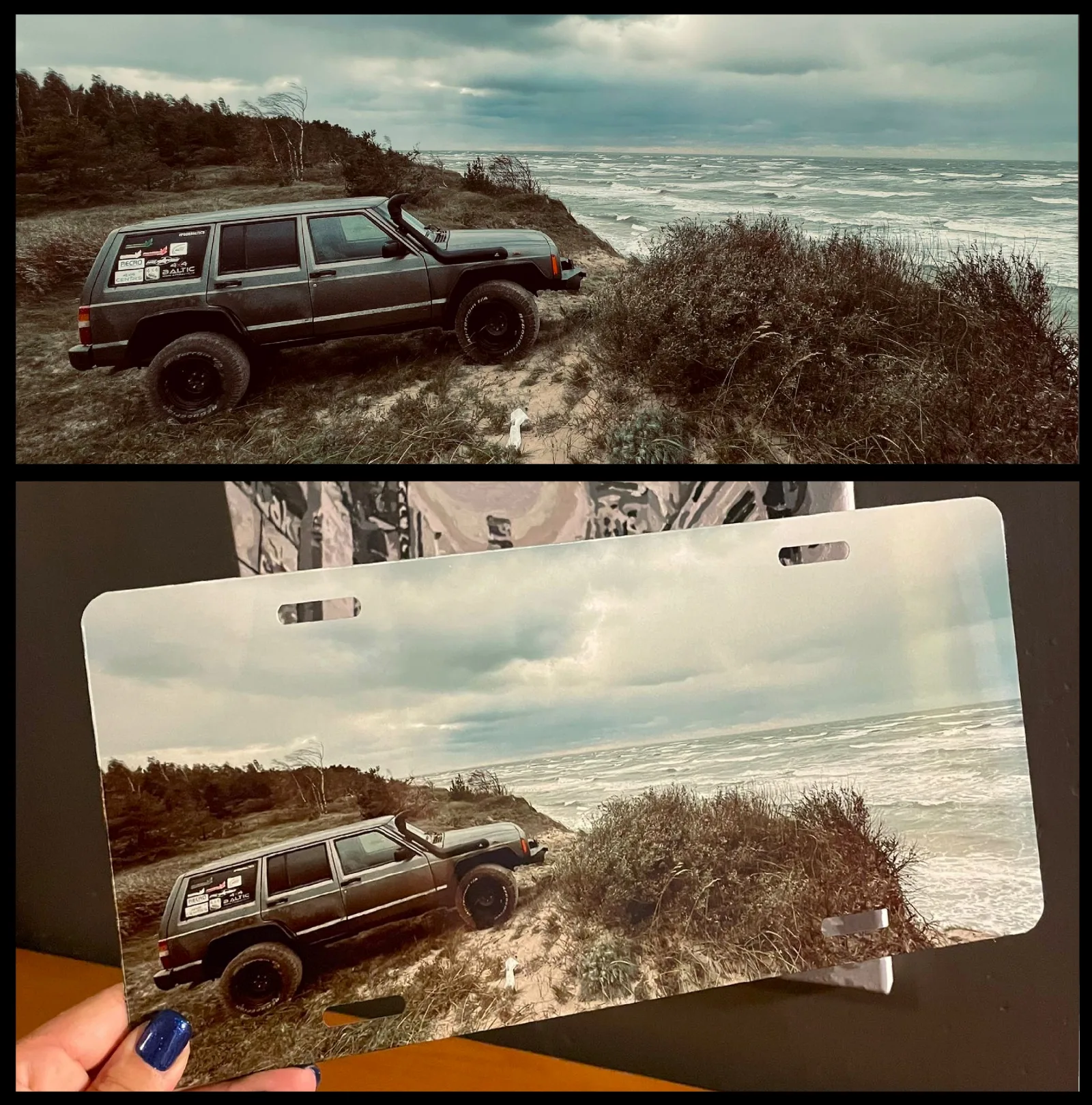 Medium metal plate 15x30,5cm