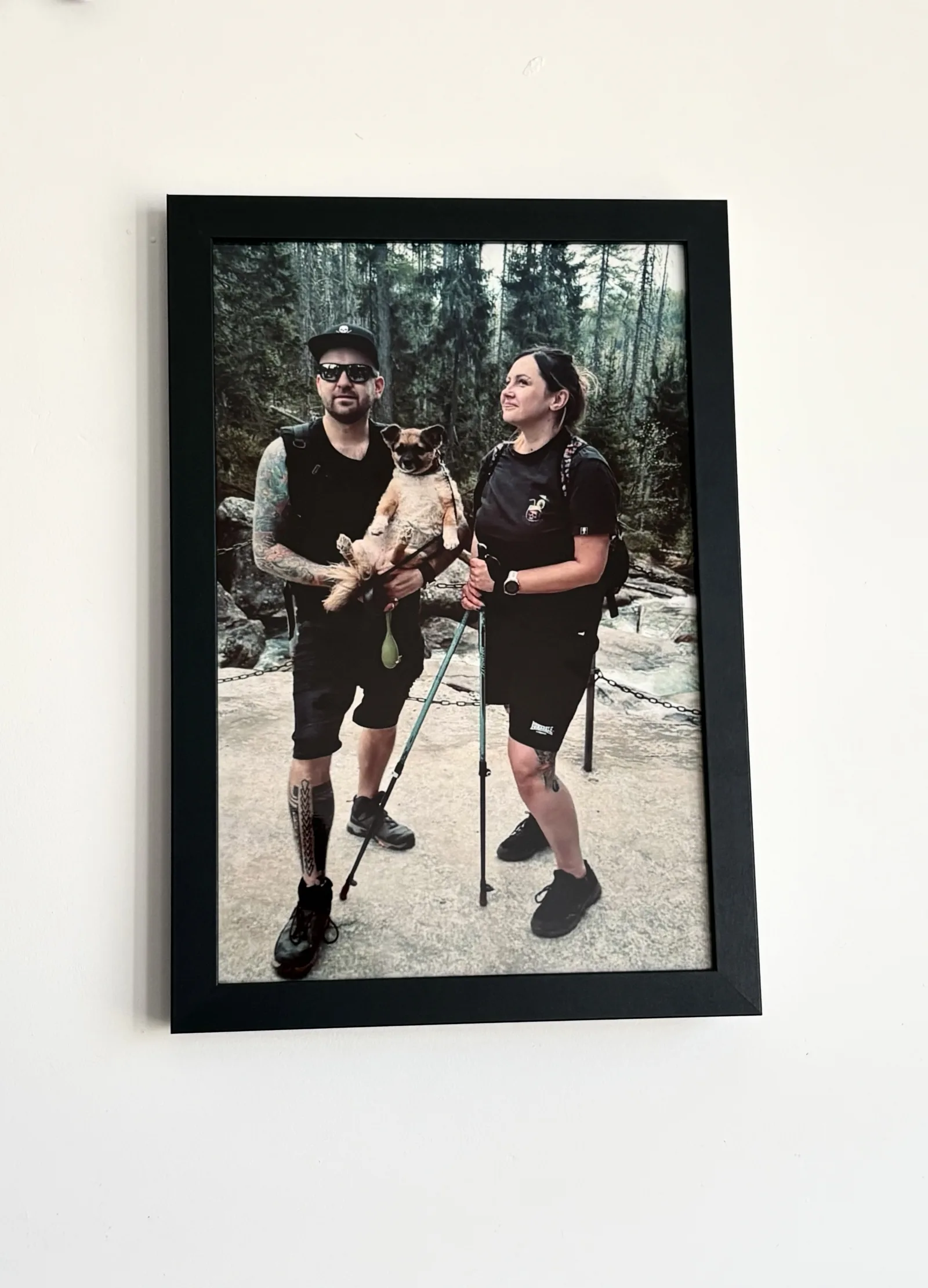 Metal plate in frame 20x30cm